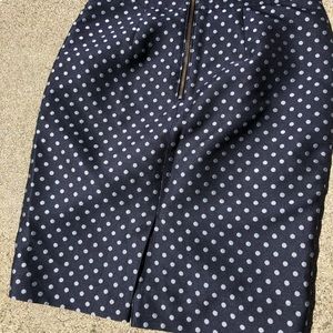 Ann Taylor polka dot pencil skirt
